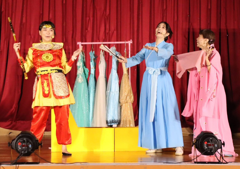 Costumes on stage represent a character's identity and personality