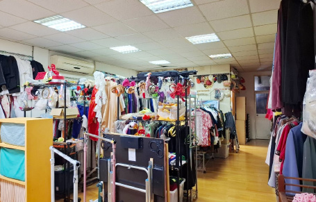 A room in the troupe dedicated to storing costumes of various styles