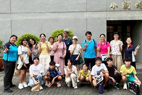 CyberFair members attending the performance of One Thousand and Two Nights together with their parents
